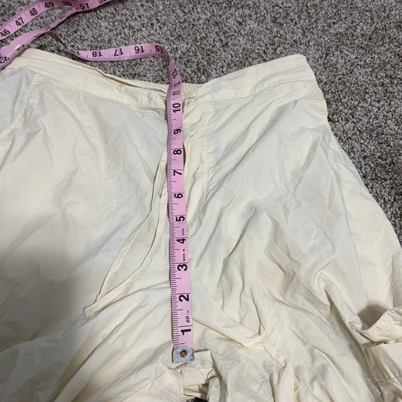 DONNI. Women's Nylon Cargo Pants Size S In Cream - Picture 5 of 13